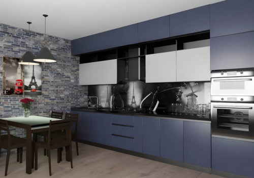 Кухня Fenix-blu
